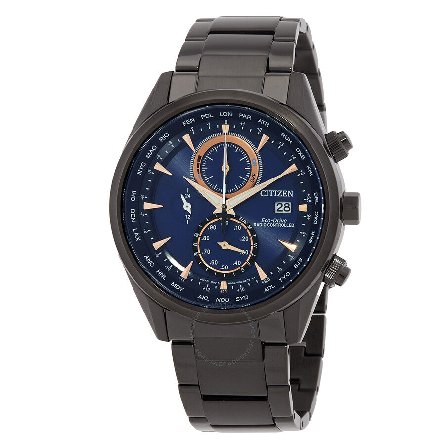 Citizen Radio-Controlled Perpetual Chronograph Blue Dial Men's Watch AT8265-81L - The Watches Men & Co