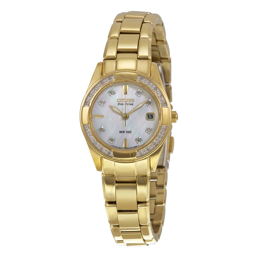 Reloj Citizen Regent Eco-Drive para mujer con esfera de nácar EW1822-52D