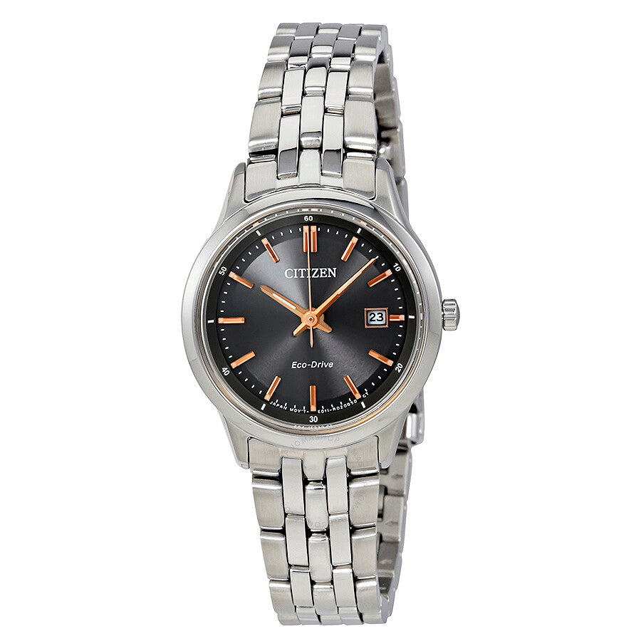Reloj Citizen EW2400-58H para mujer con esfera gris zafiro