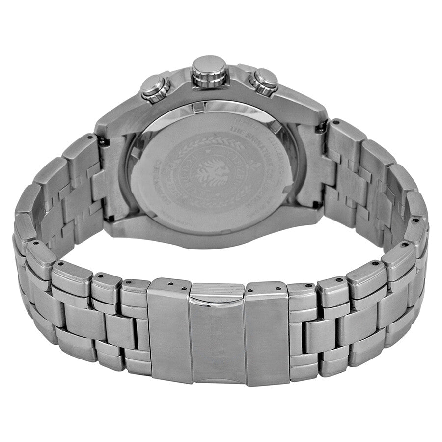Citizen Signature Chronograph Eco-Drive Silver Dial Stainless Steel Men's Watch BL5440-58A