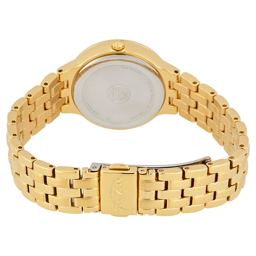 Citizen Silhouette Cristal Eco-Drive Champán Dial Damas Reloj FE2082-51P