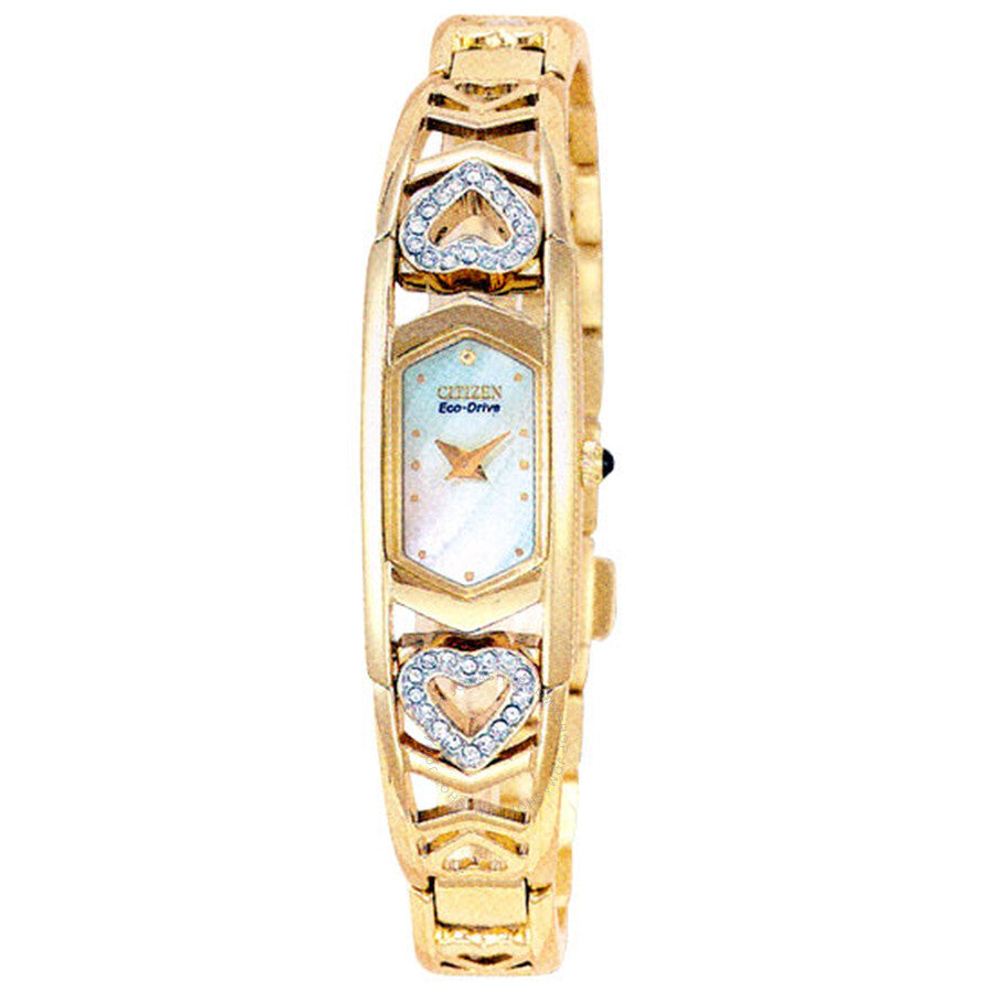 Citizen Silhouette Crystal Gold-Tone Ladies Watch EG2272-50D - The Watches Men & Co