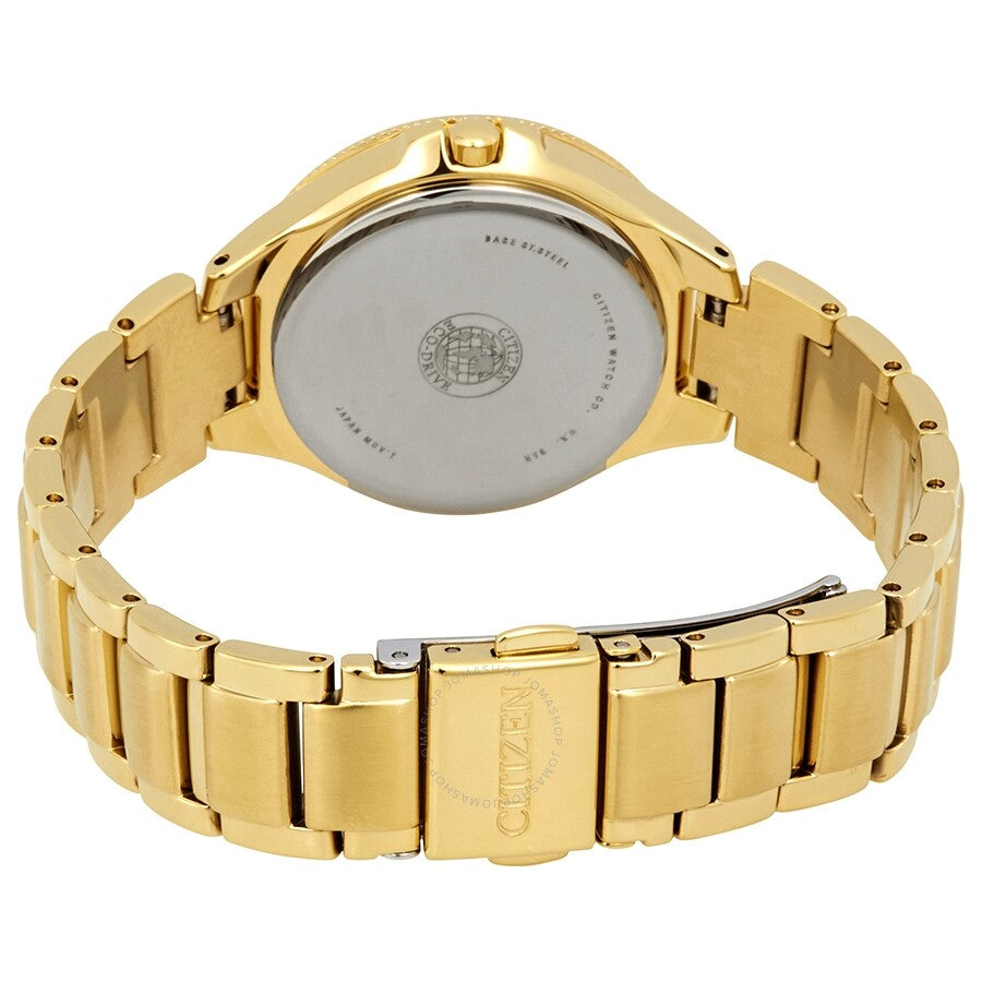 Citizen Silhouette Crystal Silver Dial Gold-tone Men's Watch FE1192-58A
