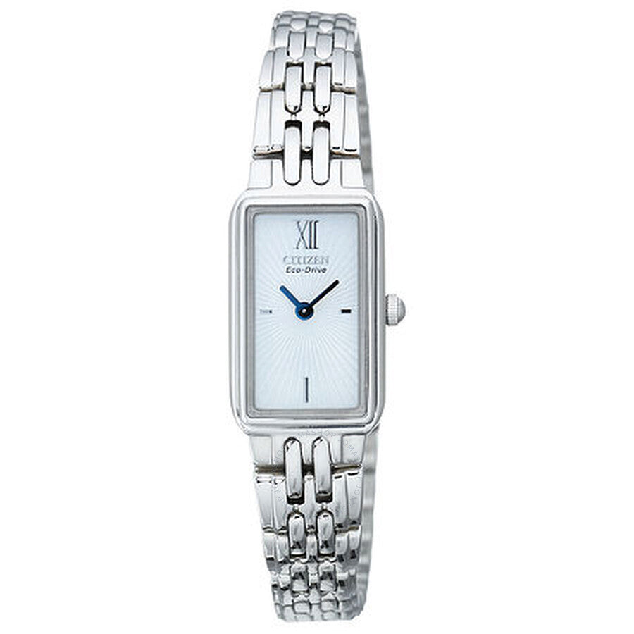 Citizen Silhouette Eco-Drive White Dial Stainless Steel Ladies Watch EG2820-56A