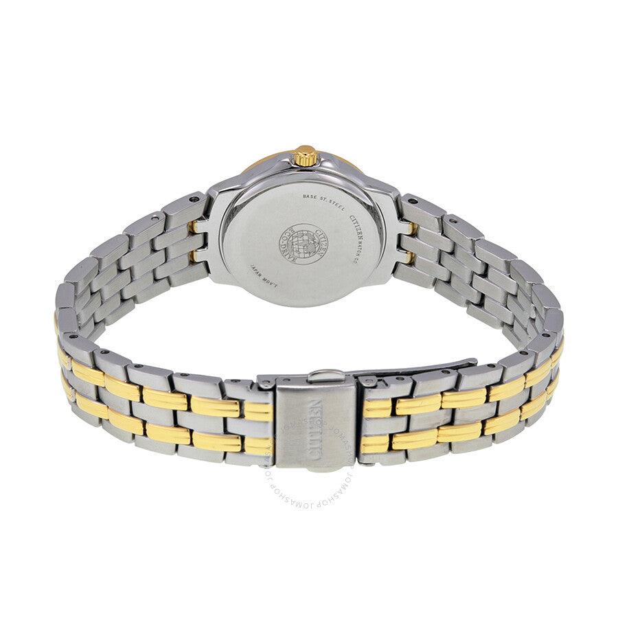 Citizen Silhouette Eco-Drive White Dial Two-tone Ladies Watch EW1544-53A