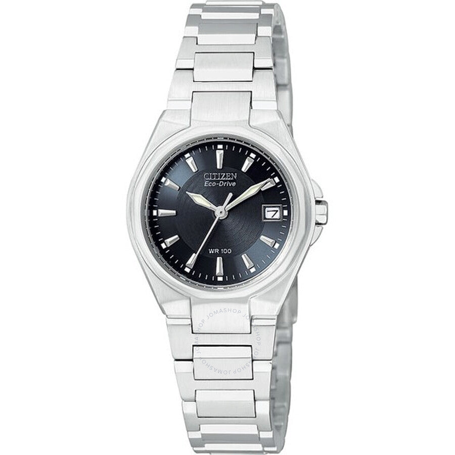 Citizen Silhouette Ladies Eco Drive Stainless Steel Watch EW1380-59L - The Watches Men & Co