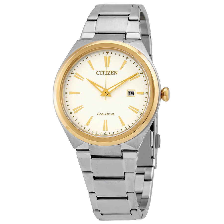 Citizen Silver Dial Eco-Drive Stainless Steel Men's Watch AW1374-51B - The Watches Men & Co