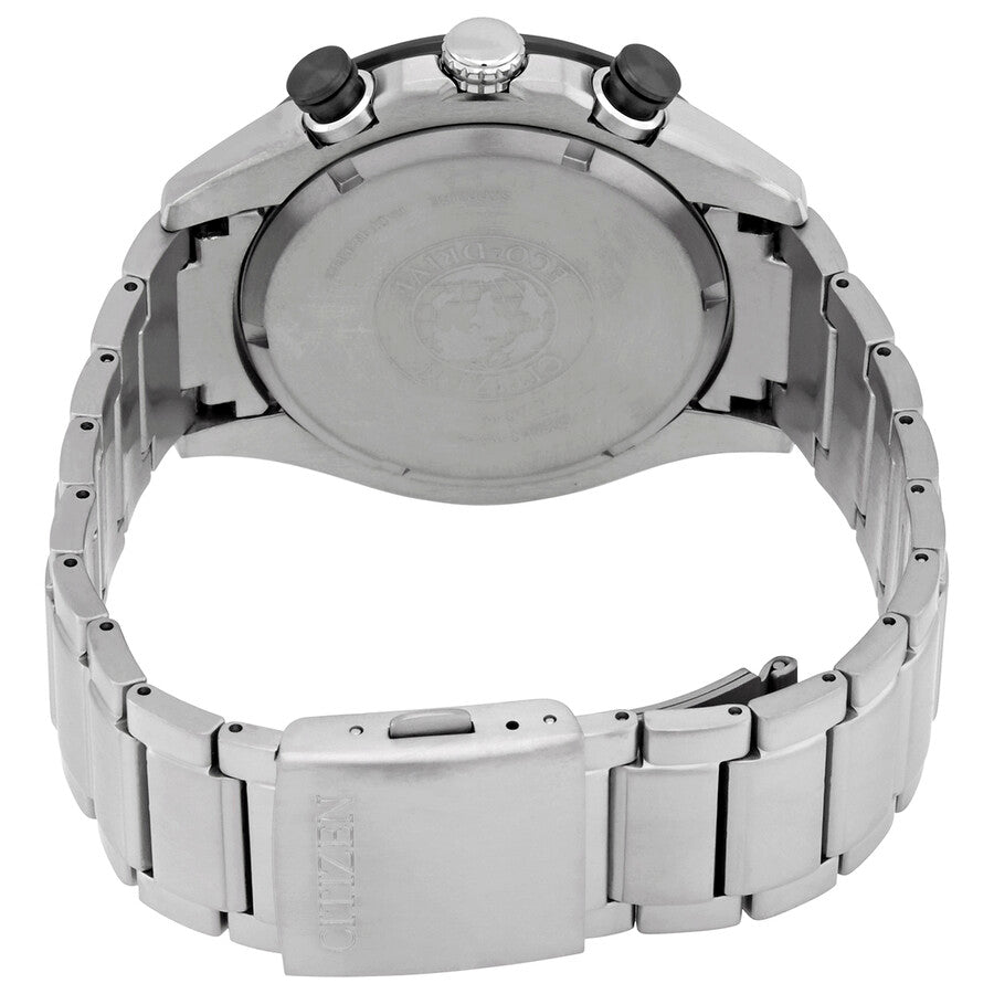 Citizen Silver Dial Eco-Drive Super Titanium Chronograph Watch CA4241-55A