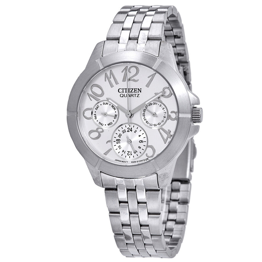 Citizen Silver Dial Multi-Function Silver Dial Ladies Watch ED8100-51A