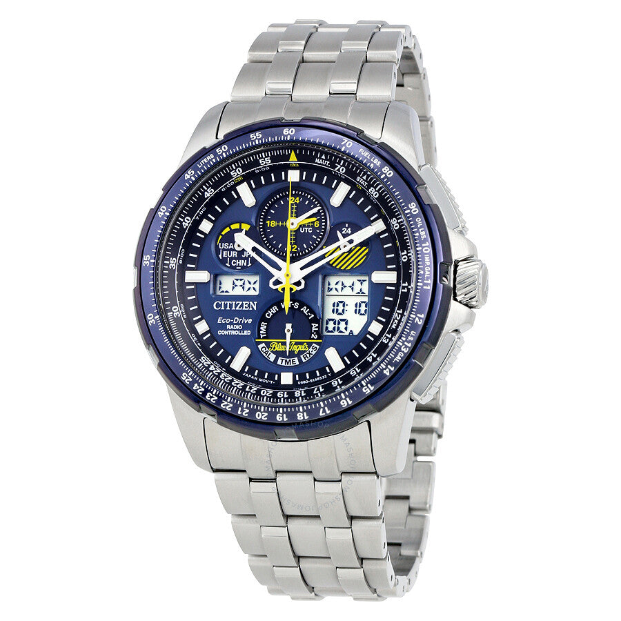 Citizen Skyhawk Blue Angels A-T Chronograph Perpetual Men's Watch JY8058-50L