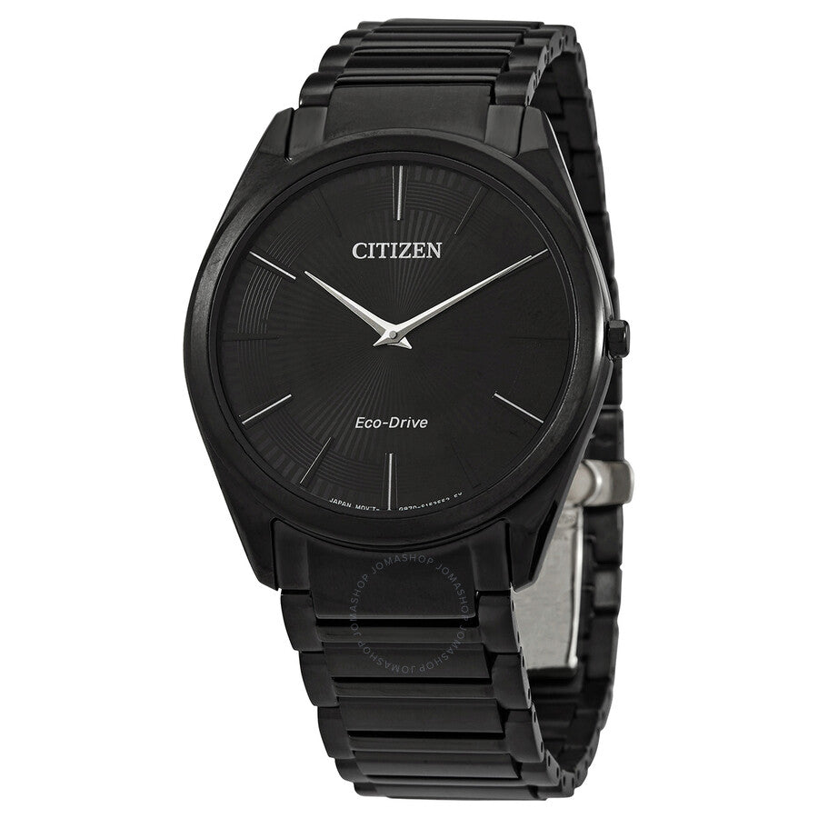 Citizen Stiletto Black Dial Black-plated Men's Watch AR3079-85E - The Watches Men & Co