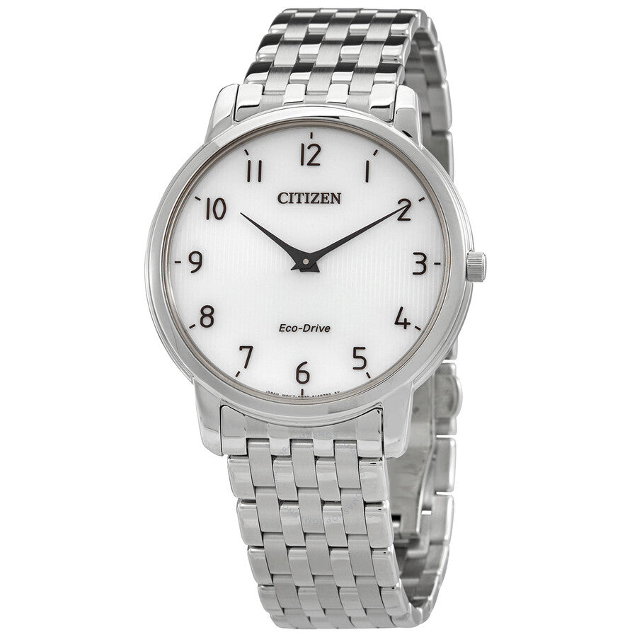 Citizen Stiletto Eco-Drive White Dial Men's Watch AR1130-81A - The Watches Men & Co