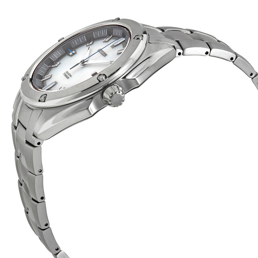 Citizen Titanium Eco-Drive White Dial Men's Watch BM7130-58A