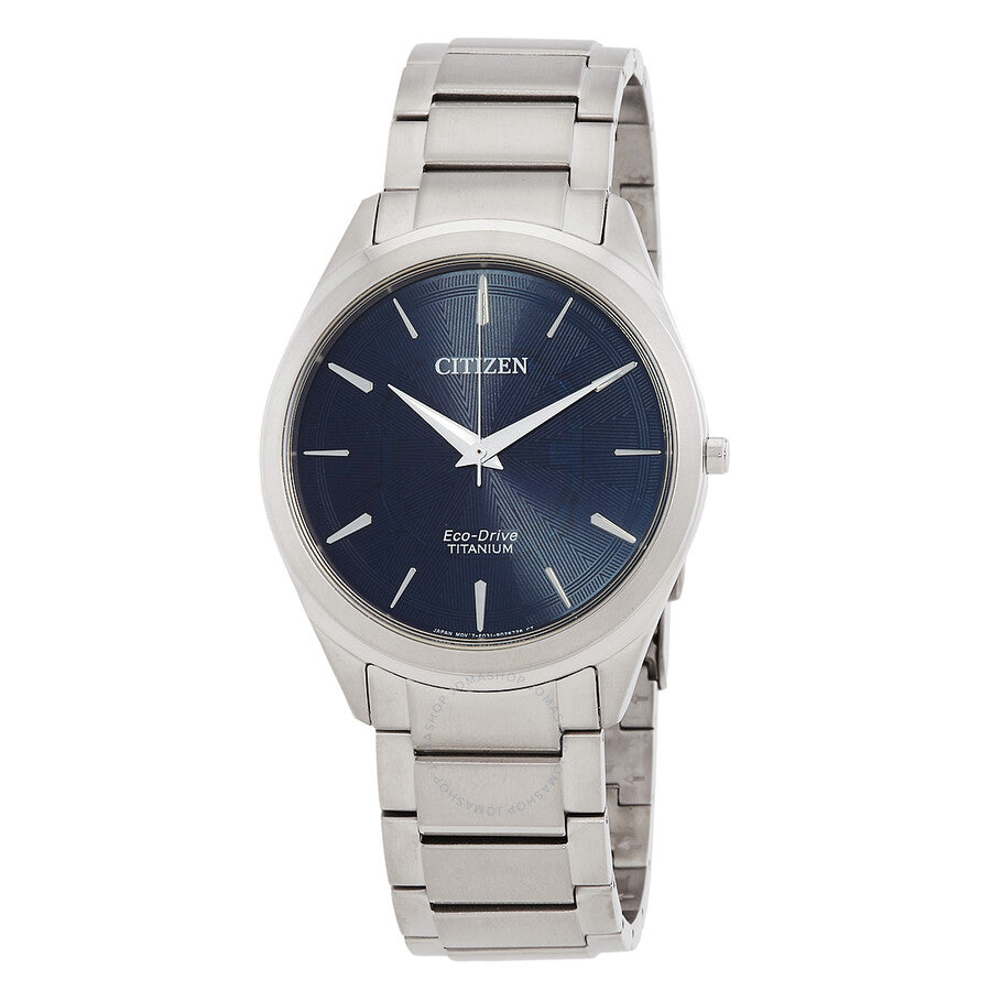 Citizen Titanium Quartz Blue Dial Titanium Men's Watch BJ6520-82L - The Watches Men & Co