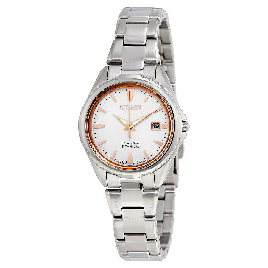 Citizen Titanium Silver Dial Ladies Watch EW2410-54A