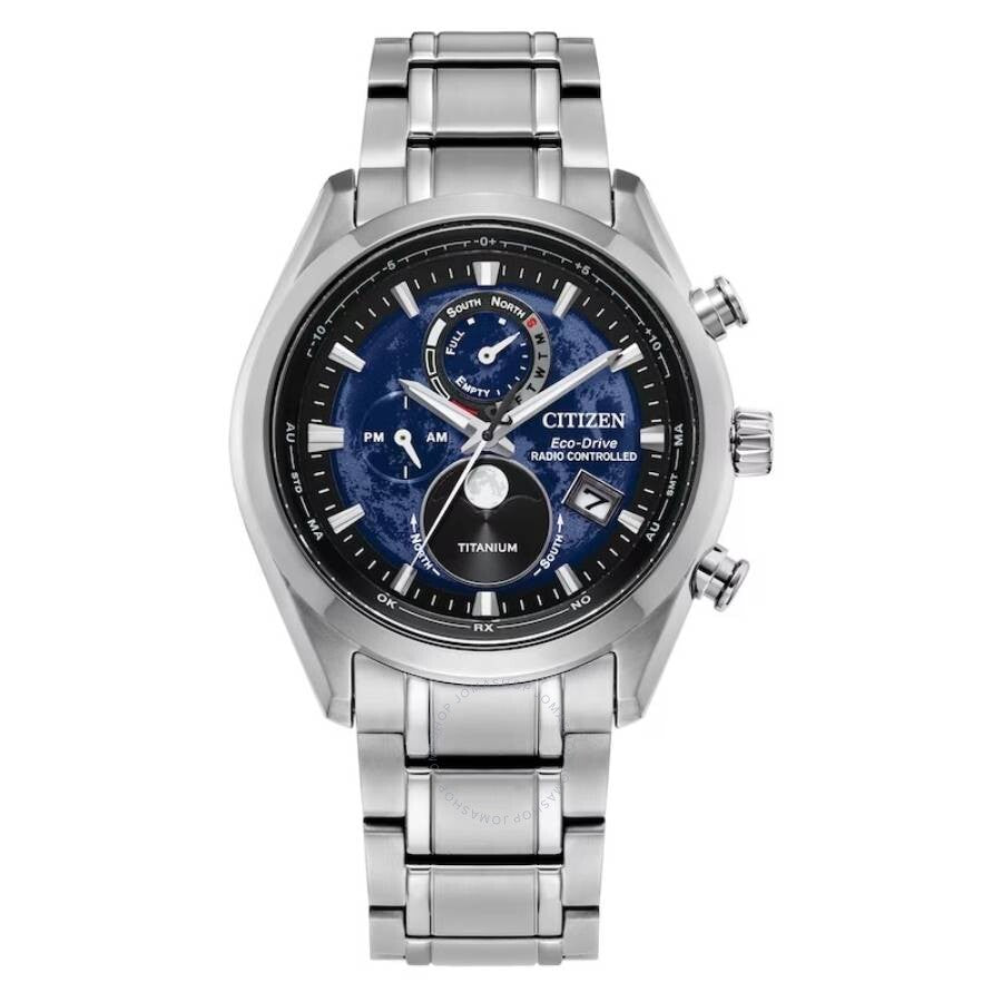Citizen Tsuki-yomi A-T Perpetual World Time Blue Dial Men's Watch BY1010-57L - The Watches Men & Co
