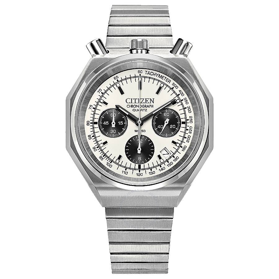 Citizen Tsuno Chronograph Quartz Silver Dial Men's Watch AN3700-62A - Watches of America