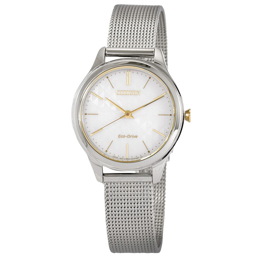 Citizen White Dial Eco-Drive White Dial Ladies Watch EM0504-81A - The Watches Men & Co