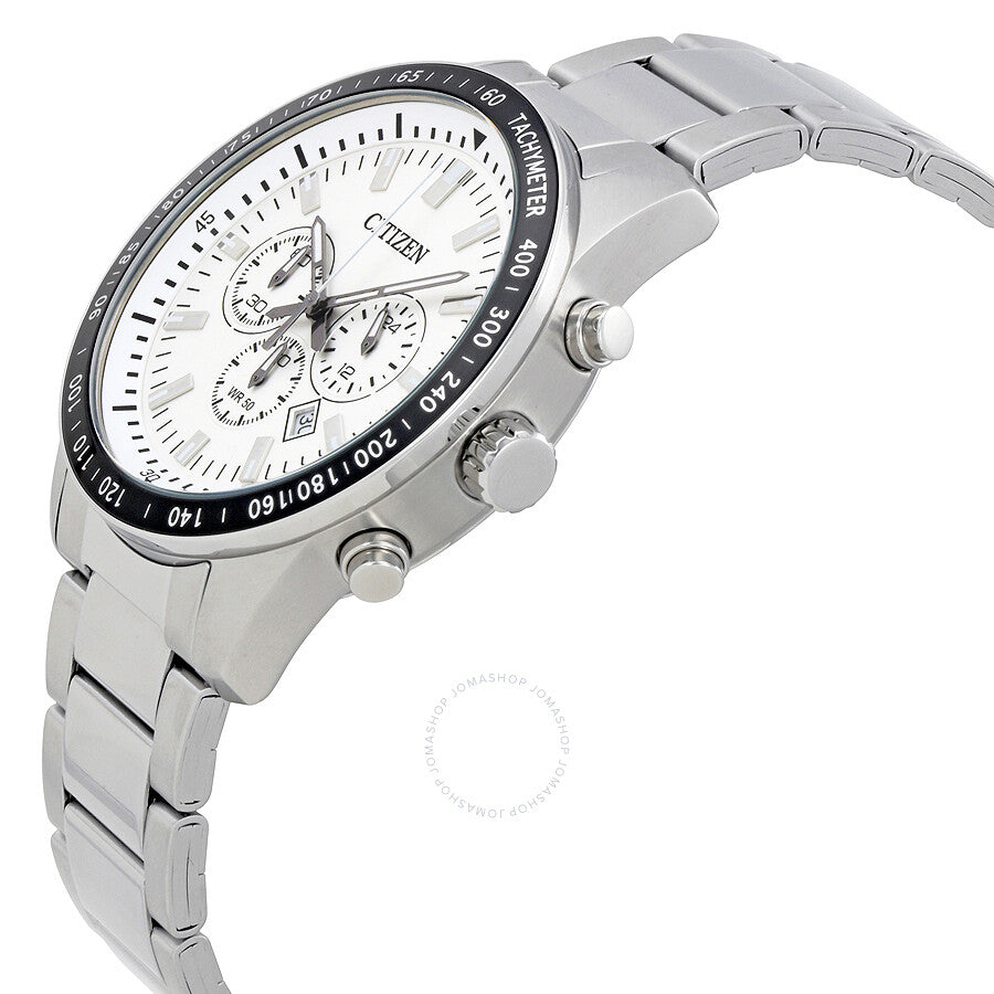 Citizen White Dial Men's Chronograph Watch AN8071-51A