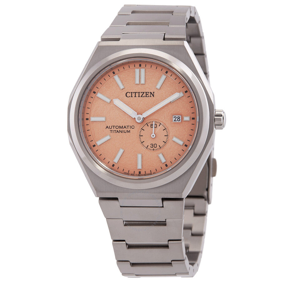 Citizen Zenshin Automatic Salmon Dial Men's Watch NJ0180-80Z