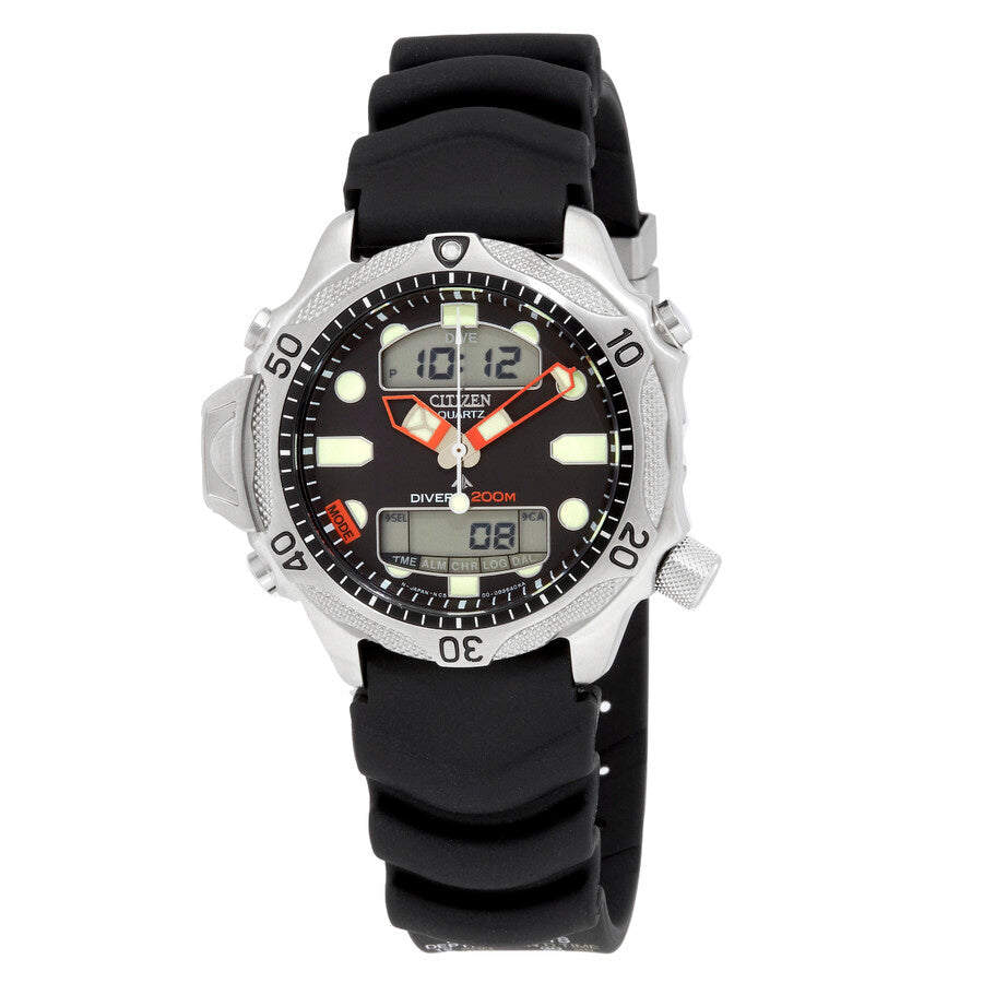 CitizenAqualand Diver Depth Meter Promaster Black Dial Men's Watch JP1010-00E
