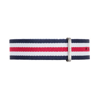 Daniel Wellington Canterbury Silver Watch 20mm Nato Strap