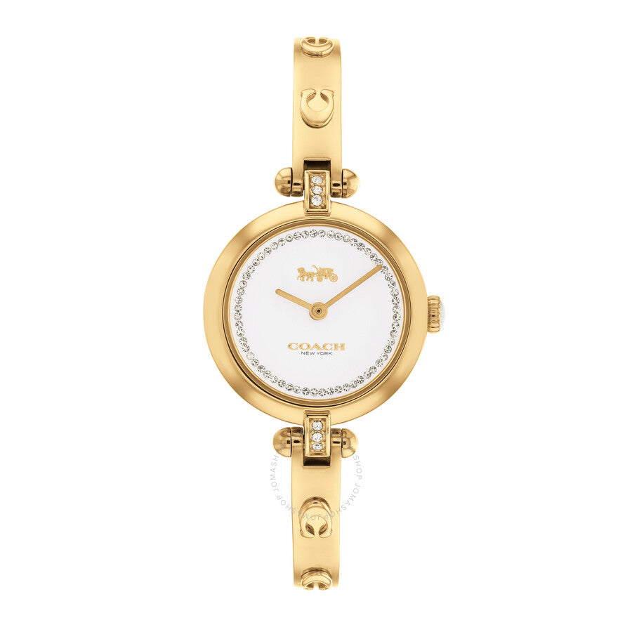 Coach Cary Quartz White Dial Ladies Watch 14504082 - The Watches Men & Co