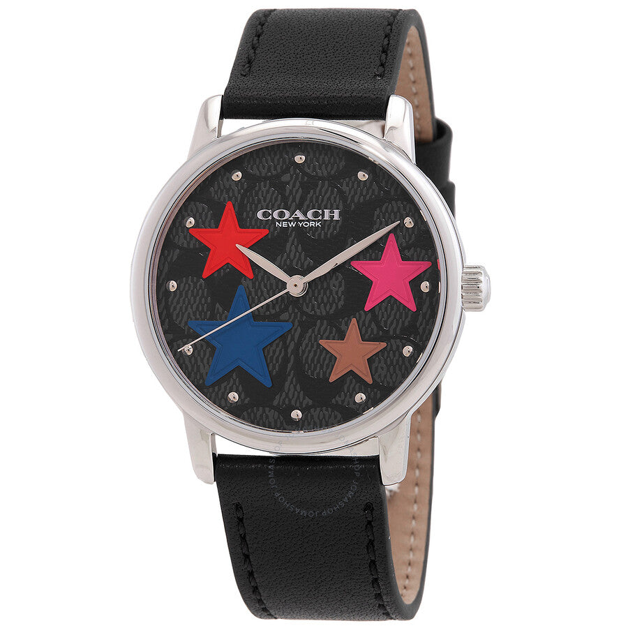 Coach Grand Quartz Black Dial Ladies Watch 14503847 - The Watches Men & Co