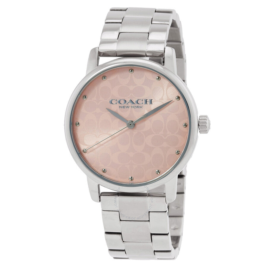 Coach Grand Quartz Pink Dial Watch & Strap Gift Set 14000088 - The Watches Men & Co