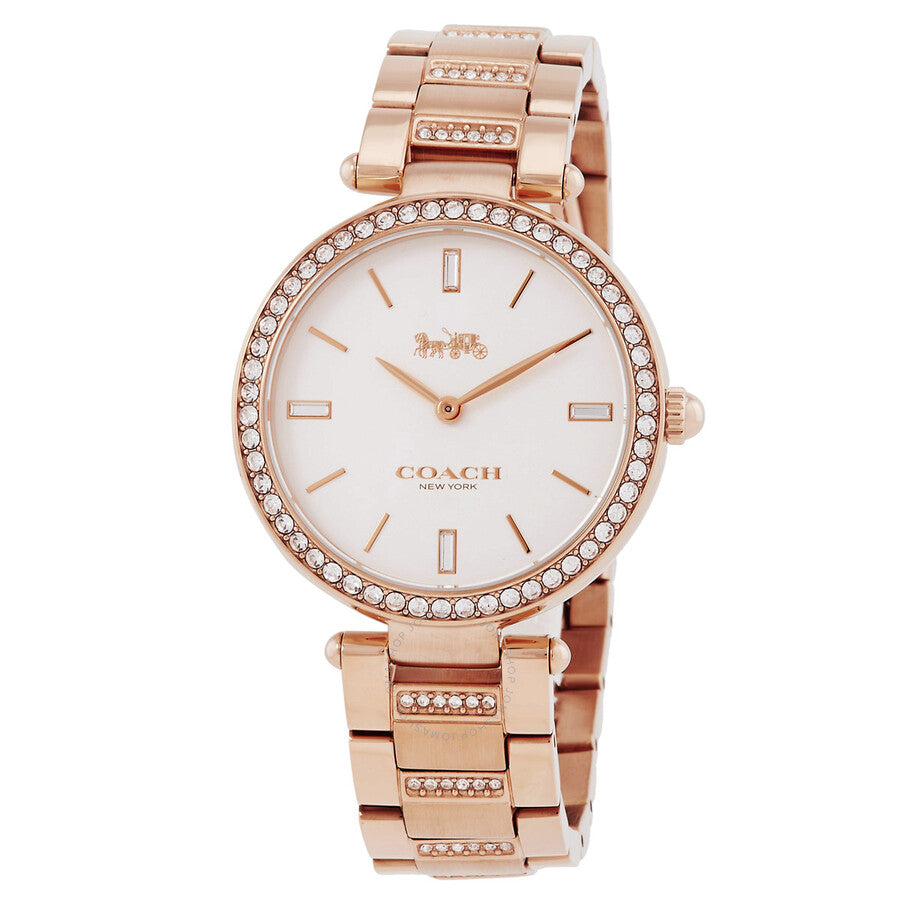 Coach Park Quartz Crystal White Dial Ladies Watch 14503094 - The Watches Men & Co