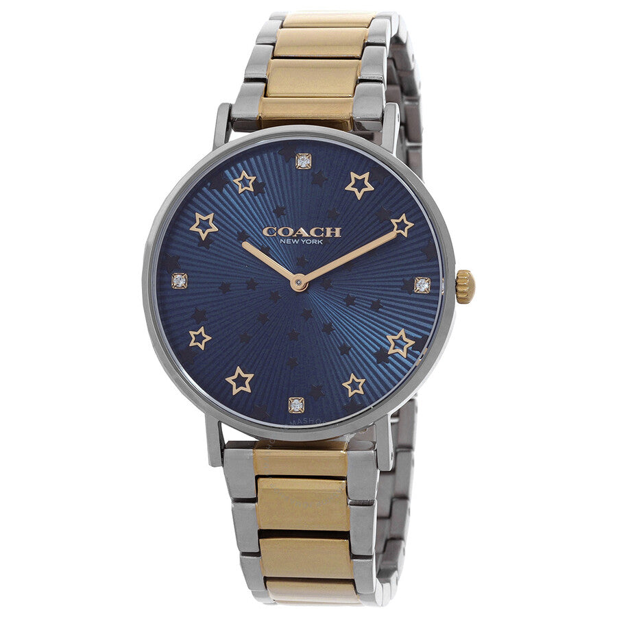 Coach Perry Quartz Crystal Blue Dial Unisex Watch 14503523 - The Watches Men & Co