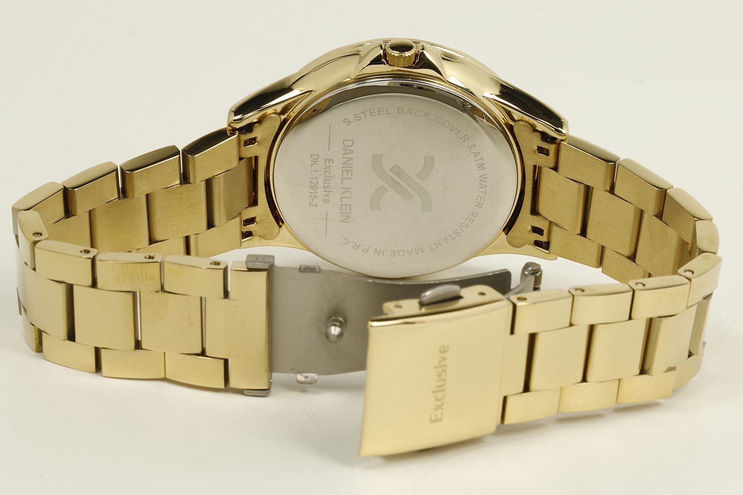 Daniel Klein Exclusive Multifunction Silver Dial Gold Watch - DK.1.12915-2