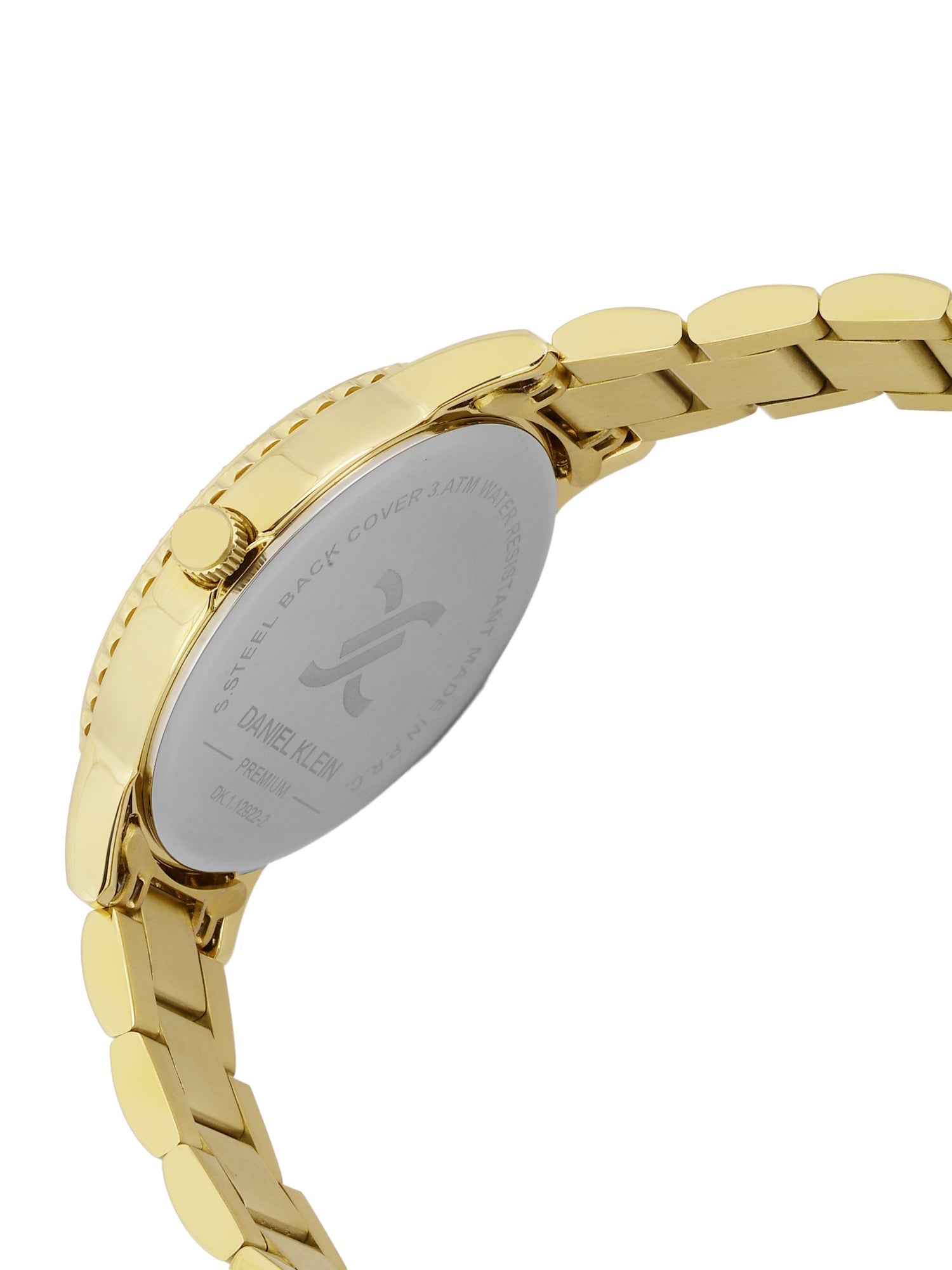 Daniel Klein Classic Three-Hands White Dial Gold Watch - DK.1.12922-2