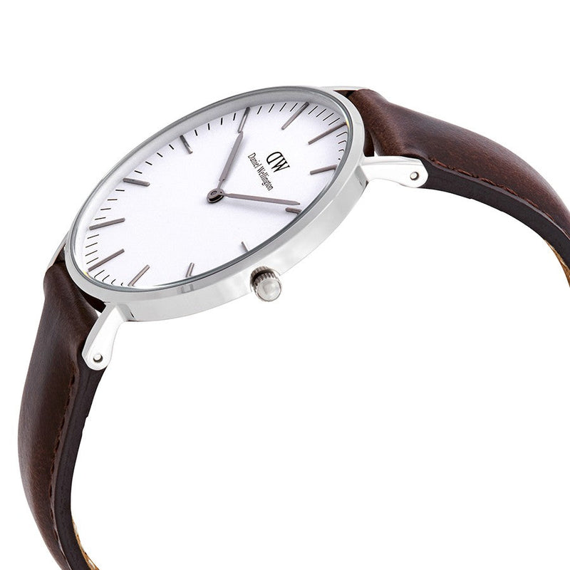 Daniel Wellington Classic Bristol 36mm Women's Silver Watch