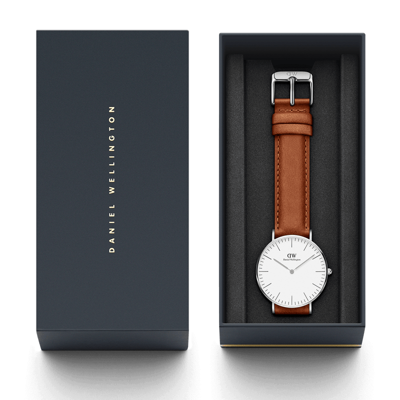 Daniel Wellington Classic Durham 36mm Women's Silver Watch DW00100112
