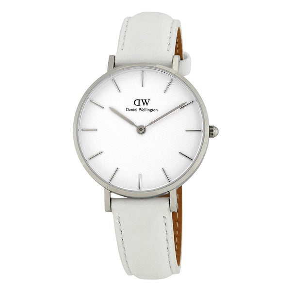 Daniel Wellington White Classic Petite Bondi 32mm Women's Silver Watch DW00100190 - Big Daddy Watches