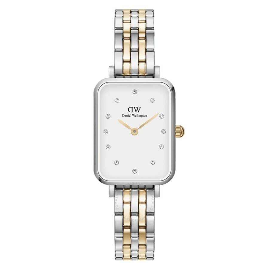 Daniel Wellington Quadro Lumine Quartz Crystal Ladies Watch DW00100625 - The Watches Men & Co
