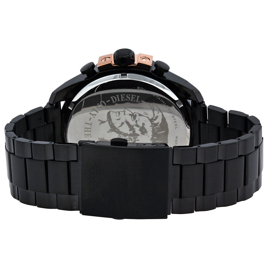 Diesel Chief Reloj cronógrafo para hombre, esfera negra, acero inoxidable, DZ4309