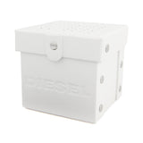 Diesel Mega Chief Reloj de hombre de cuero negro con esfera negra DZ4344