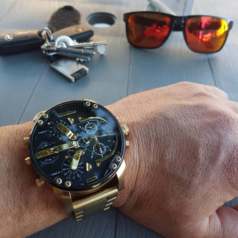 Diesel Mr. Daddy 2.0 Black Dial Quartz Men's Watch DZ7333 (Defect)