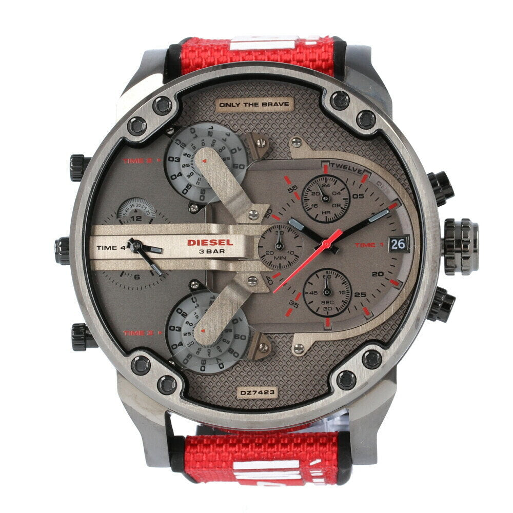 Reloj Hombre Diesel Mr. Daddy 2.0 Chrono Rojo DZ7423