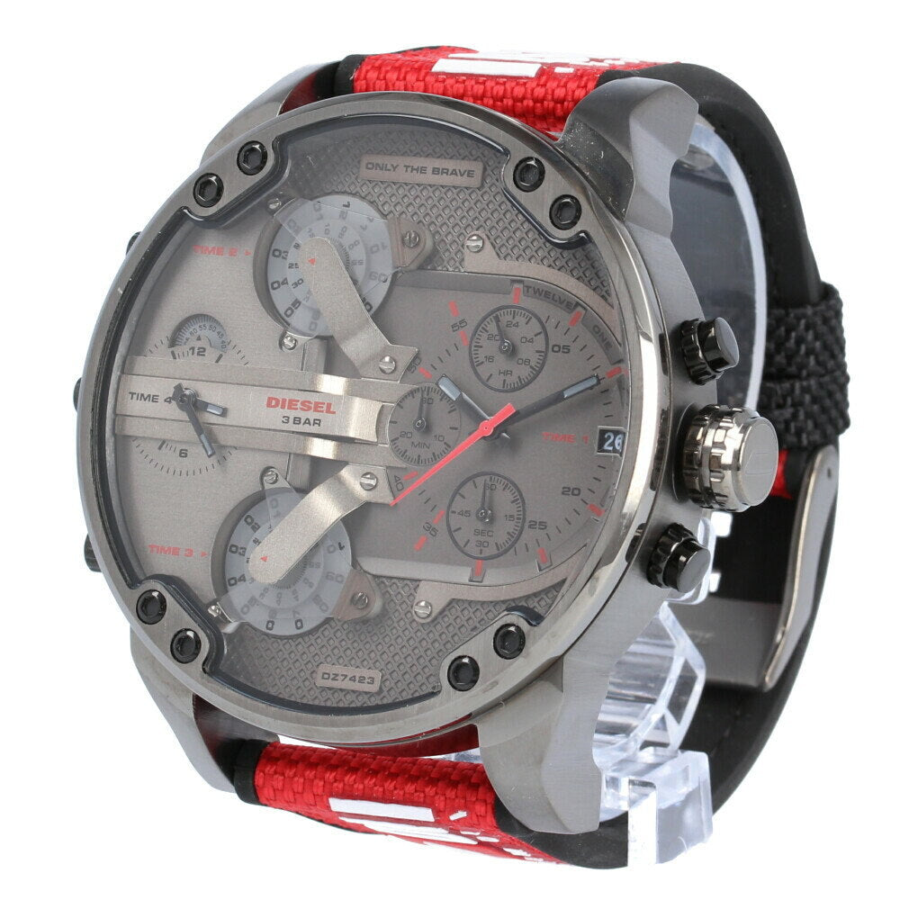 Reloj Hombre Diesel Mr. Daddy 2.0 Chrono Rojo DZ7423