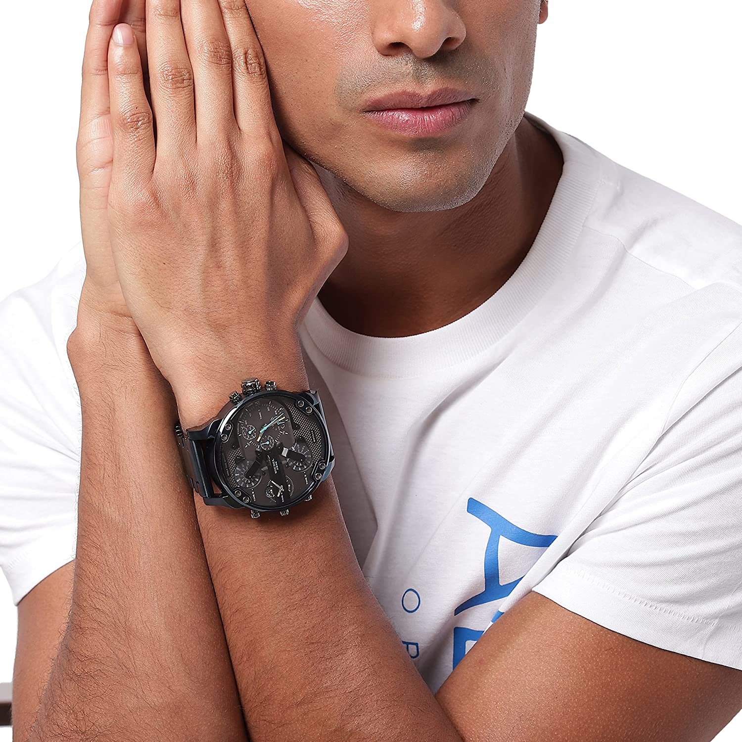 Diesel Mr. Daddy 2.0 Reloj cronógrafo de cuarzo con esfera gris para hombre DZ7414