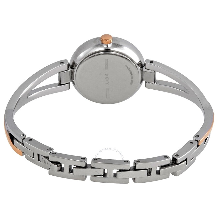 DKNY Crosswalk Quartz Silver Dial Two-tone Ladies Watch NY2791