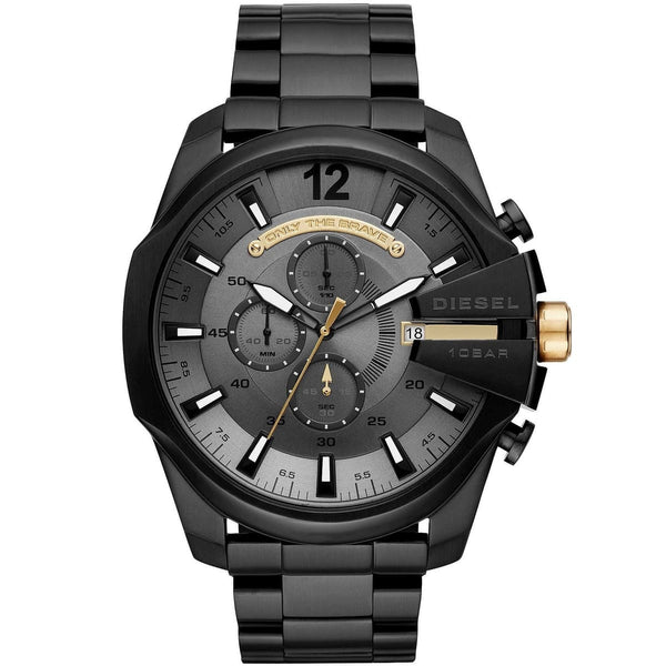 Diesel Mega Chief Men’s Chronograph Black IP Stainless Steel Watch DZ4479 DZ4479 - Image 1