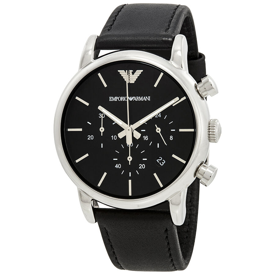 Reloj Emporio Armani Classic Cronógrafo Esfera Negra Hombre AR1733