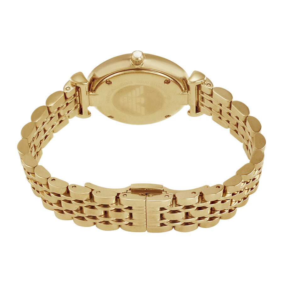 Buy Emporio Armani Classic Silver Dial Gold-tone Ladies Watch