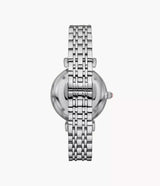 ساعة إمبوريو أرماني جياني تي-بار النسائية مقاس 32 مم باللون الوردي AR11686