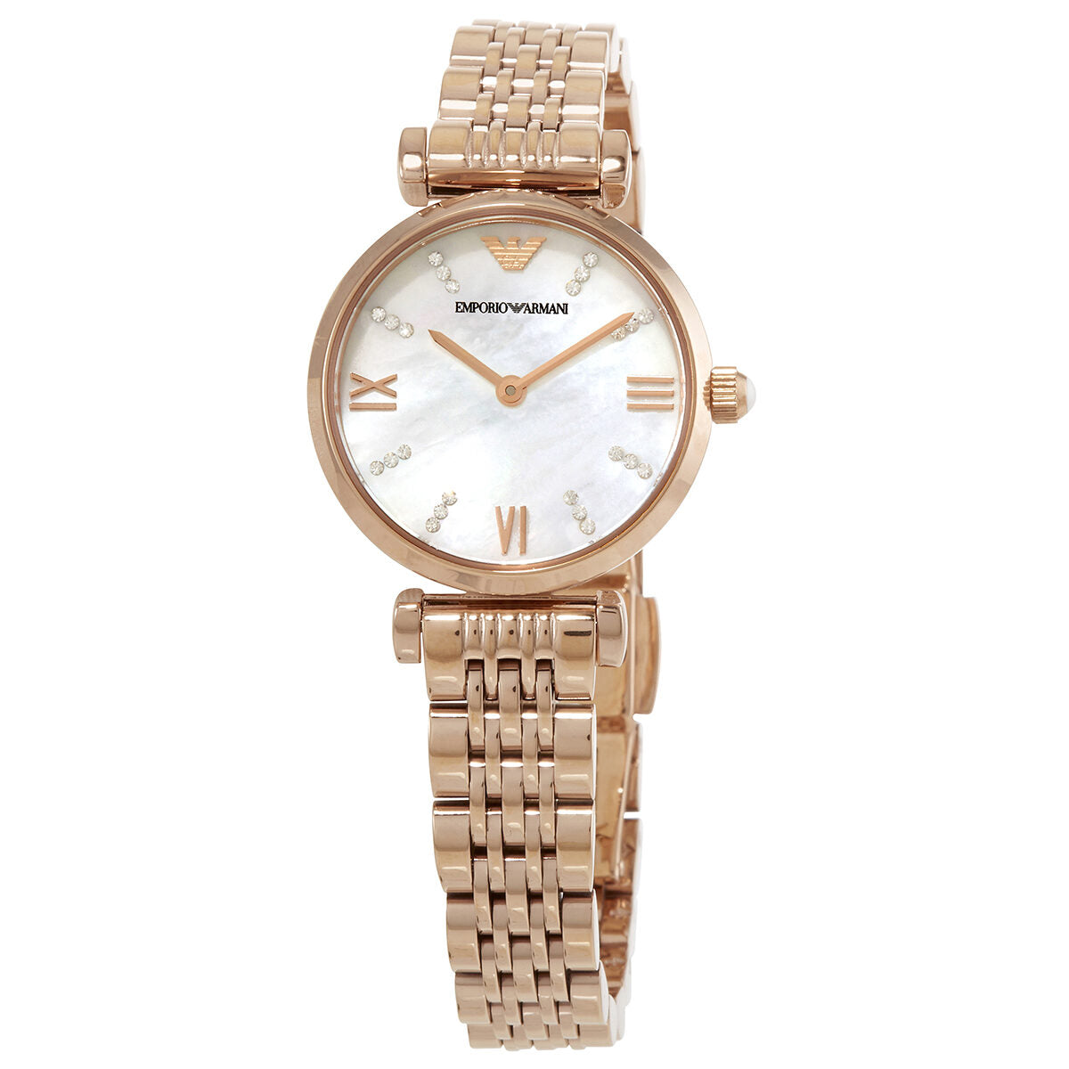 Emporio Armani Gianni T-Bar cuarzo cristal damas reloj AR11316