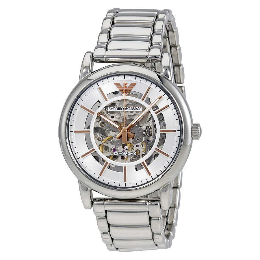 Emporio Armanii Luigi Automatic Silver Watch - AR1980